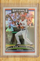 2006 Topps Chrome Baseball Card Refractor RYAN CHURCH Washington Nationals 210 - £7.63 GBP