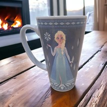 Disney Parks Frozen 10th Anniversary Latte Coffee Mug Cup Elsa Sparkles NEW - £17.09 GBP