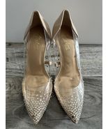 Thalia Sodi Womens Clear W/ Rhinstones Heels Size 5.5M SKU#6123 Winter C... - $37.37 CAD