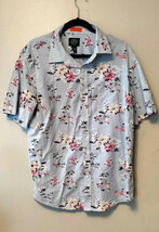 St. John&#39;s Bay Shirt Men&#39;s Hawaiian Button Down shirt Large short sleeve  - $19.19 CAD
