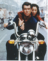 Pierce Brosnan on Motorcycle Pose B 8x10 photo - $5.00