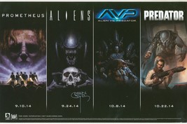 Mark A. Nelson SIGNED Aliens AVP Predator Promo Dark Horse Art Poster - £20.48 GBP