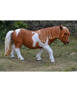 Shetland Pony-Brown/White--Garden Statue,  Home Decor, Animal Sculpture - $329.99