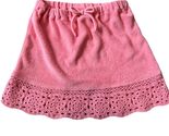 Janie and Jack Beach Holiday? Coral Lace Trim Terry Cloth Skirt 3T - $9.60