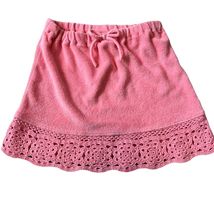 Janie and Jack Beach Holiday? Coral Lace Trim Terry Cloth Skirt 3T - $9.60