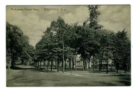 Presbyterian Church Place Postcard Westfield New Jersey 1910&#39;s - £9.32 GBP