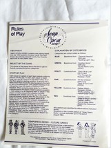 Soap Opera Derby Trivia Game Rules of Play 1984 Instructions Trivial Pur... - $3.50