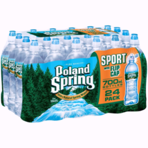 Poland Spring Water -Sport with Flip Cap 23.7 Oz ( Pack of 24 ) - £27.65 GBP