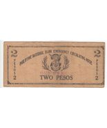 Philippine, 2 Pesos, 1942, Urgence Circulation Notes - $13.06