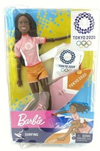 Barbie Tokyo 2020 Olympic Games Surfing AA Doll Gold Medal Surfer NIB - £18.61 GBP