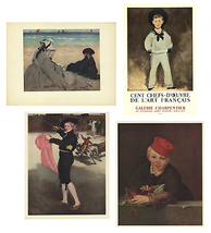 Bundle- 4 Assorted Edouard Manet Lithographs - £79.09 GBP