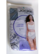 3 Jockey Elance Cotton Comfort Briefs Size 9 Style 1486/447 - $18.79