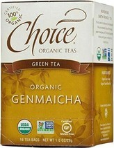 NEW Choice Organic Teas Green Tea Genmaicha Natural Gluten Free 16 Count - $9.95
