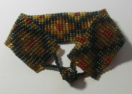 Hand Woven Glass Seed Bead Bracelet - £11.89 GBP