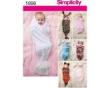 Simplicity Pattern 1898 Babies' Swaddling Sacks Size, XXS-XS  - $44.00