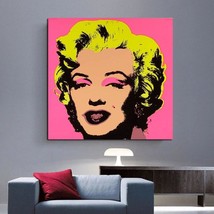 Andy Warhol Marilyn Monroe Hand Painted Oil Painting Figure Abstract Art Canvass - £95.26 GBP+