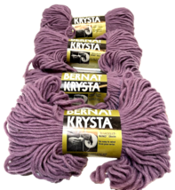 Vintage Bernat Krysta Marsh Hea Yarn Lot of 4 Bracelet Wind Skeins NOS Purple - £19.17 GBP