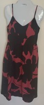 Loft Muted Red Dress W Black Silouhettes New With Tag Size 2 Petite - £20.69 GBP