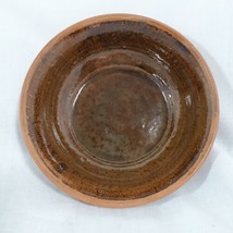 Small Red Ware Bowl 6&quot; 16CM Red Brown Unmarked One of a Kind - $10.92