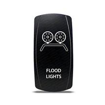 CH4X4 Rocker Switch Flood Lights Symbol 3 - Green Led - $15.83