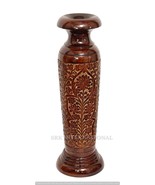 ARTIFACTS&#39;OCEAN Antique Kashmiri Carving Flower Vase  Wood Pot  Natural ... - £198.10 GBP