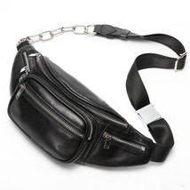 Chains waist belt bag women Fanny Pack bags   fashion  leather handbag 2020 high - £101.57 GBP
