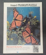 Vintage Scholastic Puzzle 1984 Insect Museum Monarch Butterfly - $9.50