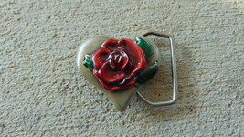 Mini Heart and Rose belt buckle- NEW - $14.95