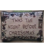 Christmas pillow &#39;twas the night before Christmas decorative tapestry - $21.00