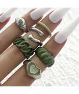 Women Teen Girls Vintage Cute Fashion Knuckle Stacking Ring Set_ - £3.99 GBP