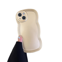 Anymob iPhone Gold Chromed Wave Phone Case Soft Silicone Shockproof Protection  - £21.03 GBP