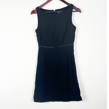 J. Crew Wool A-Line Classic Dress with bow Black Size Petite 6 - £19.33 GBP