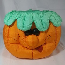 Vtg Dayton Hudson Plush Pumpkin Jack O Lantern Halloween Plush Candy Bucket - £7.80 GBP