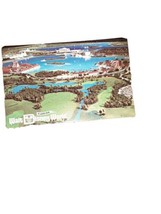 Walt Disney World Pre Opening Postcard Aerial view Bay Lake Resorts Vintage 1971 - £86.32 GBP