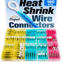 180pcs Heat Shrink Wire Connectors Kit Waterproof Marine Automotive Crim... - €19,75 EUR