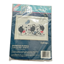 Jiffy Crewel Kit DALMATIAN PUPPIES 16025  7&quot; x 5&quot; by Ruth Morehead Vinta... - £11.19 GBP