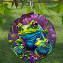  Frog Family WindSpinner Wind Spinner 10&quot; /w FREE Shipping - £19.65 GBP