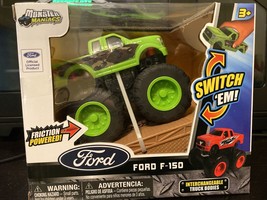 Ford F-150 Toy Truck Friction Powered Monster Maniacs with Ramp 2015 Yel... - £19.61 GBP