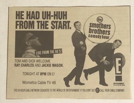 Smothers Brothers Comedy Hour Ray Charles Tv Guide Vintage Print Ad  Tpa16 - £5.47 GBP