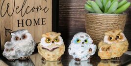 Wise Academic Forest Snowy Owls &amp; Chicks Figurine Set Small Collectibles - €18,14 EUR