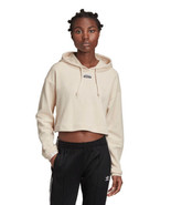 adidas Originals womens R.Y.V. Cropped Hoodie Sweatshirt Linen GD3089 - £31.93 GBP