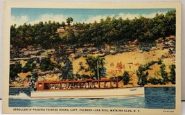 Watkins Glen NY Stroller IV Painted Rocks Captain Palmers Lake Ridge Postcard F2 - £3.11 GBP