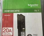 Square D HOM120CAFIC Homeline Homeline 20 Amp Single-Pole CAFCI Circuit ... - $44.00
