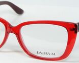 LAURA M. LAU4852 2 TRANSPARENT RED EYEGLASSES GLASSES PLASTIC FRAME 51-1... - €51,00 EUR