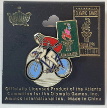 vtg NWT 1996 Olympics CYCLING PIN Atlanta summer games new biking bike 90s - £3.44 GBP