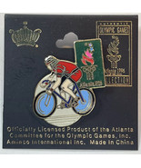 vtg NWT 1996 Olympics CYCLING PIN Atlanta summer games new biking bike 90s - £3.38 GBP