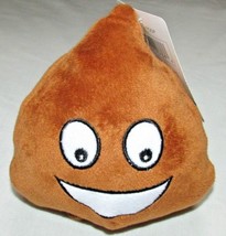 iMoji smiling poop plush poo stuffed animal small NWT 5&quot; brown emoji toy - £3.97 GBP