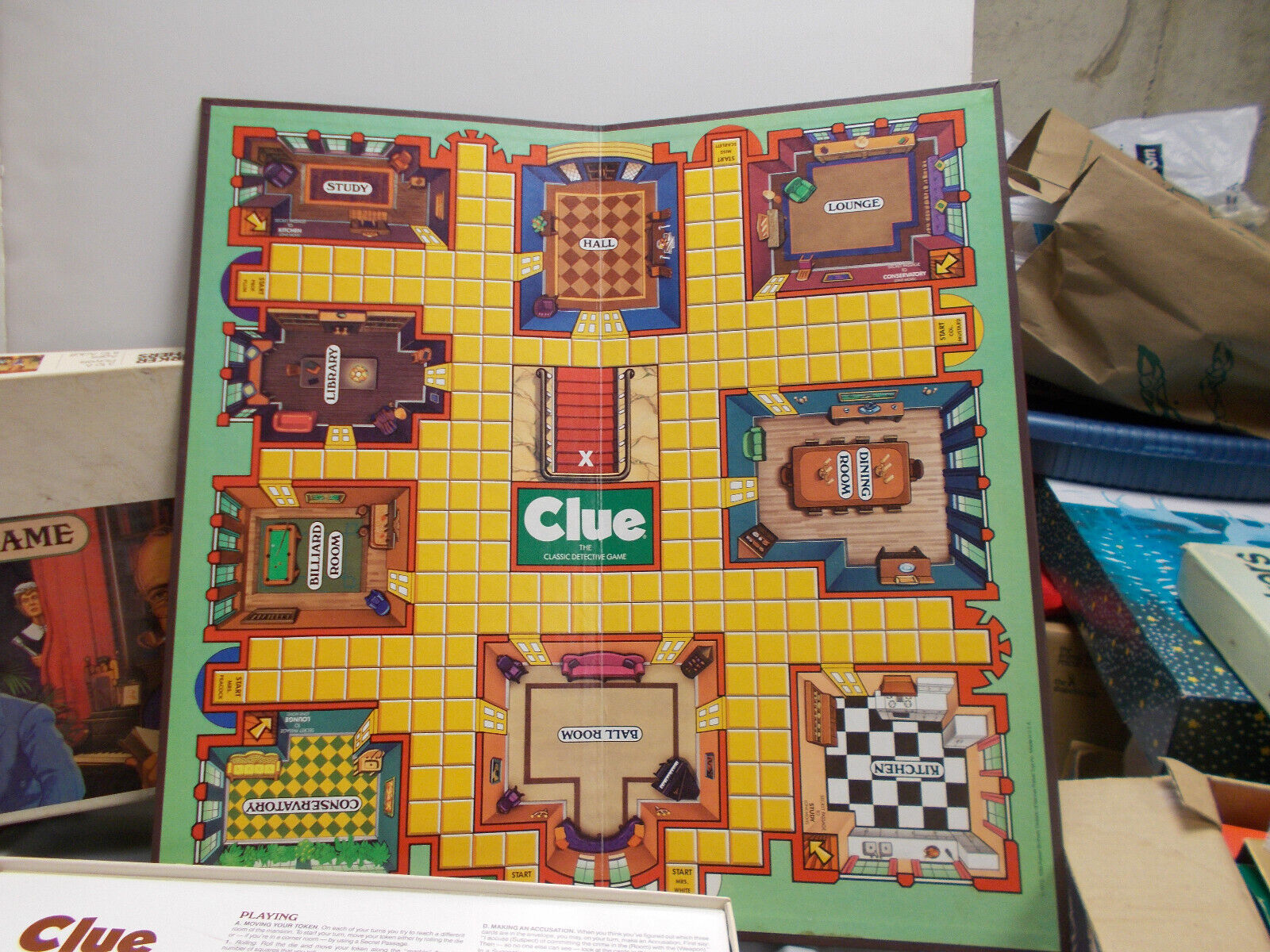 Primary image for CLUE Classic Detective Board Game by Parker Brothers 1986