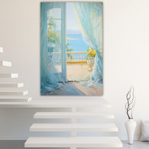 Balcony Canvas Painting Wall Art Posters Landscape Canvas Print Picture - £10.73 GBP+