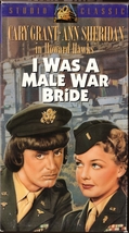 I Was A Male War Bride VHS Cary Grant Ann Sheridan 1949 B&amp;W - £1.55 GBP